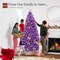 Best Choice Products Pre-Lit Purple Christmas Tree, Artificial Full Holiday Decoration w/ Incandescent Lights